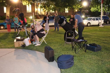 The North Jersey Astronomical Group gets their telescopes set up. 